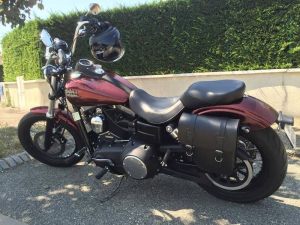 Sacoche Myleatherbikes Harley Dyna Street Bob_154